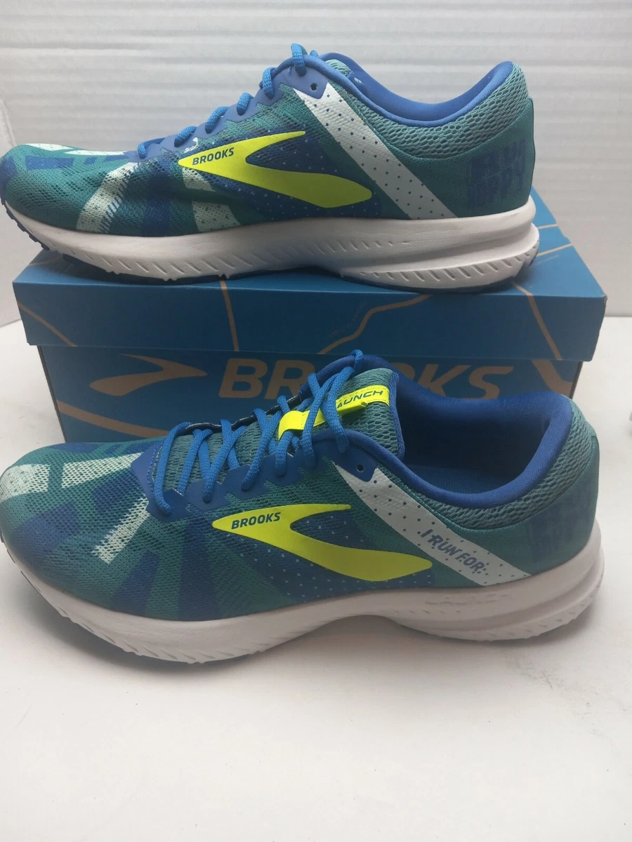 Mens Brooks Shoes Launch 6 Blue Yellow Running Size 10 D eBay