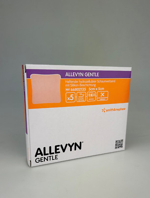 Allevyn Gentle Wundverband 5 x 5cm | 5 Stk Verfall: 01.06.2027