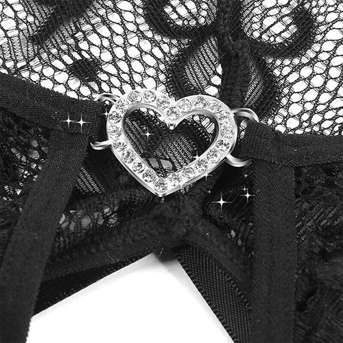 Sexy Lingerie Women Lace Crotchless Babydoll Bodysuit Nightwear Underwear Suit - Picture 25 of 33