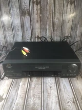 JVC HR-A43U Pro-CISION 19u 4 Head Plug & Play VHS VCR NO remote TESTED