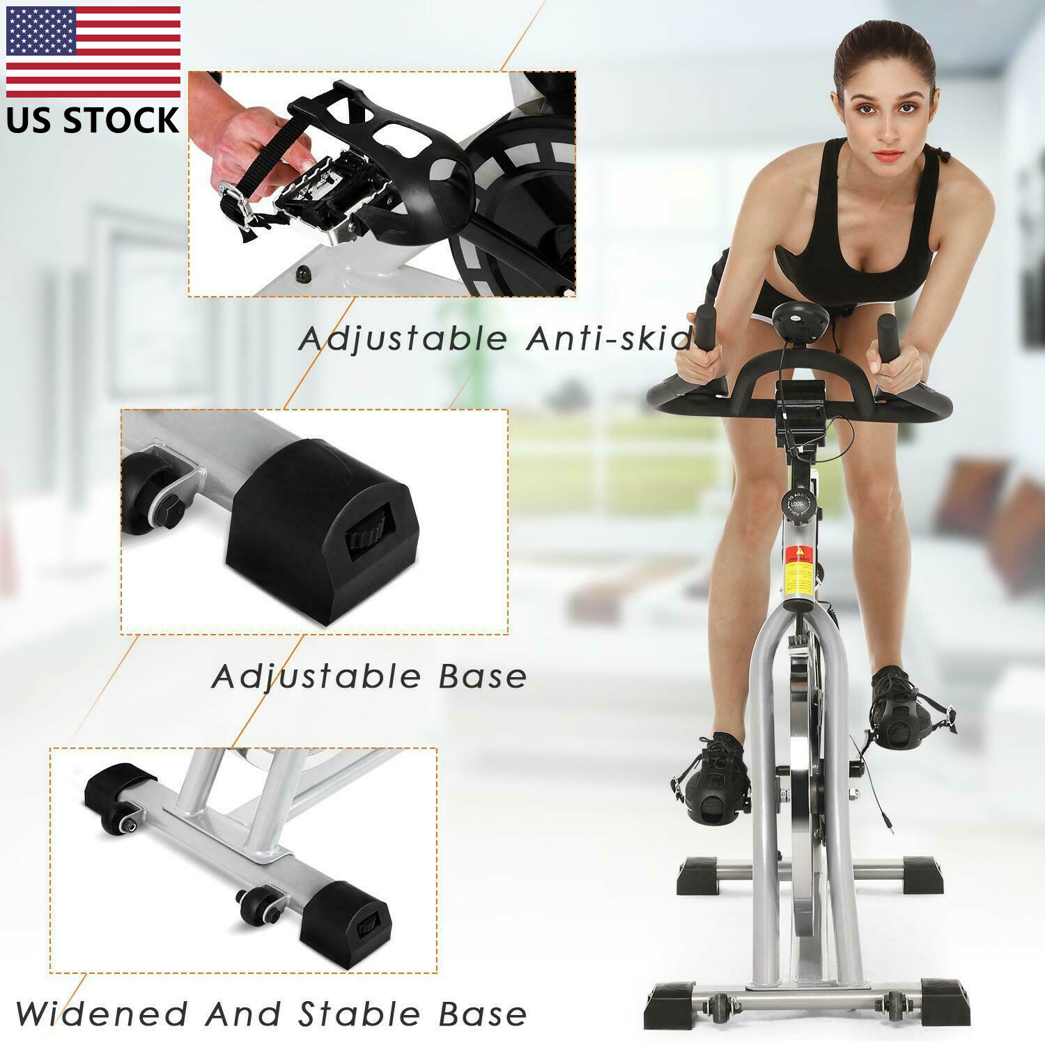 Aerobic Cardio Home Gym Stationary Fitness Indoor Cycling Training Exercise Bike