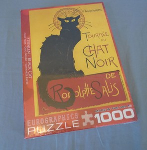 Details About Steinlen Black Cat Tournee Du Chat Noir De Rodolphe Salis Jigsaw Puzzle 1000 Pcs