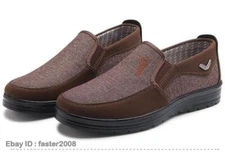 12 Mens Leather Loafers Moccasins Shoes Breathable Driving Slip on Casual Shoes