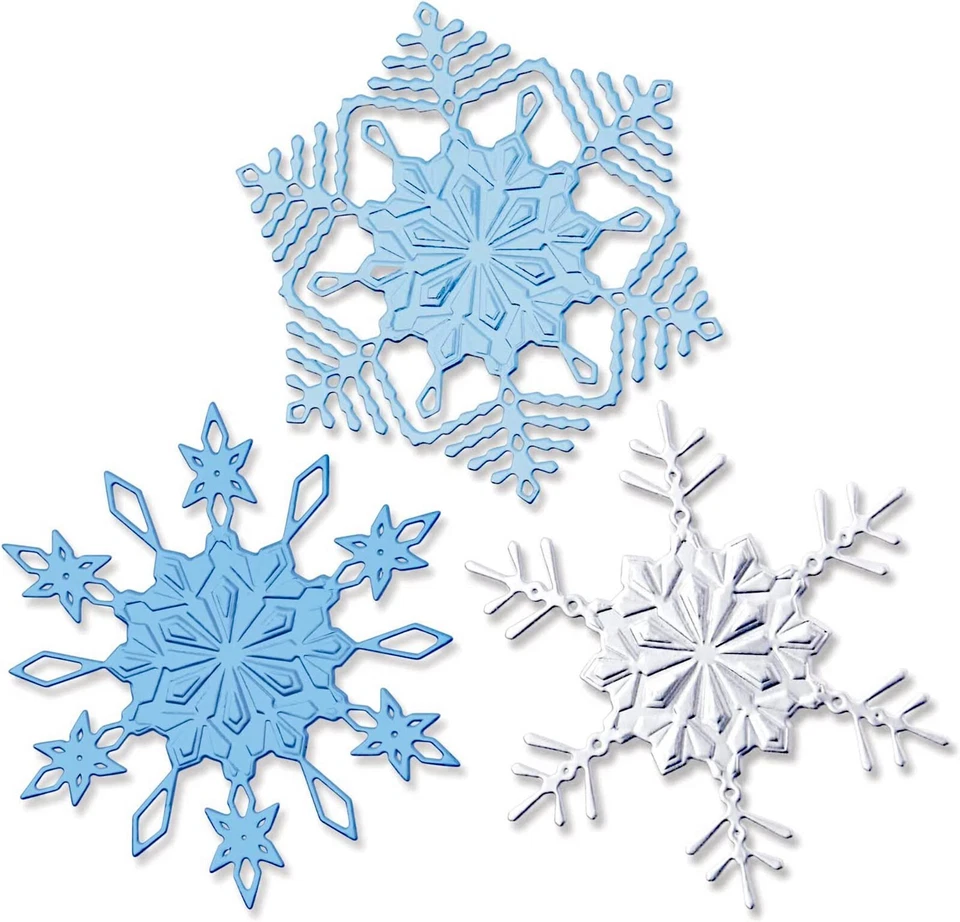 Sizzix Switchlits Winter Snowflakes #665968 4pc Retail $37.99 by Kath Breen - Image 2 of 4