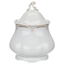 Zuckerdose Königl. pr. Tettau Ariadne Goldkante