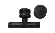 Universal Automotive Coolant Flush Tee 1/2 inch Radiator Flushing T Heater Core