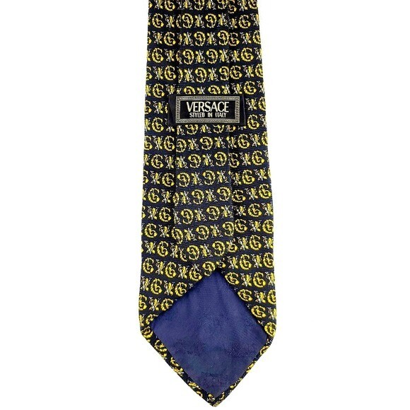 Versace Printed Silk Tie - image 2