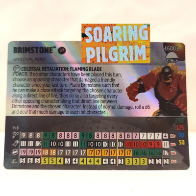 DC Heroclix  BRIMSTONE - LG003 - LEGACY CARD Notorious Set