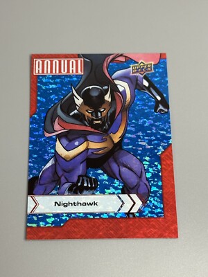 Nighthawk 2022-23 Upper Deck Marvel Annual Blue Sparkle Parallel #68