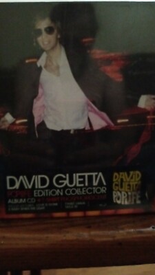 Rare 2007 DAVID GUETTA - POP LIFE NEW sealed CD with phosphorescent tee shirt 