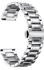 Watch Band fit for Samsung Galaxy Watch 6/5/4/3/Garmin Watch - 21MM SILVER