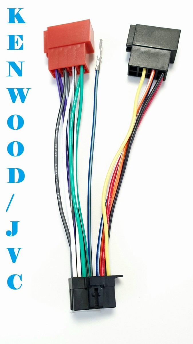 16-Pin ISO Adapter Cable For Kenwood / JVC Head Units – 9027, KDC-WF431A, KDC-WV