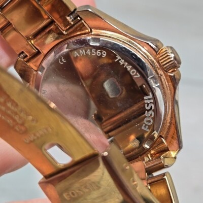 Fossil Gold-Tone AM4569 Rose Gold 7417200 Stainless Syeel  display picture 1
