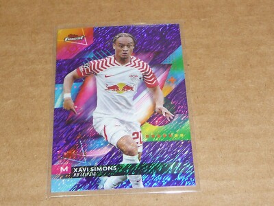 2023/24 Topps Finest SOCCER XAVI SIMONS PURPLE SHIMMER REFRACTOR /199 N483