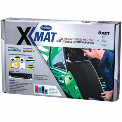 Eastwood X-Mat 5 Piece 31.5x18x1/8 inch Low Profile Dense Noice And Heat Reducer