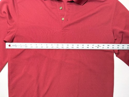 Grand Slam Golf Polo Shirt Mens Large Red Long Sleeve - Picture 7 of 7