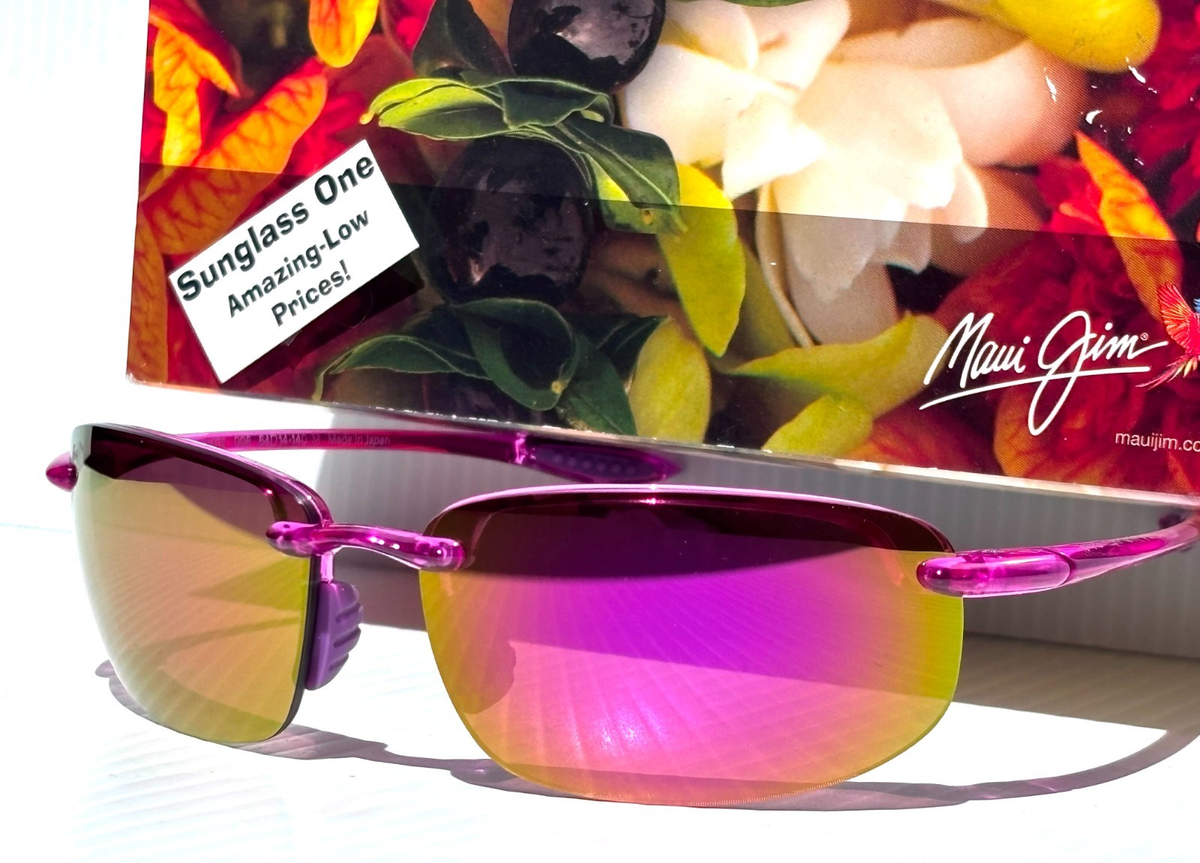 PEACE MINUS ONE ライター　ピンク Maui Jim HOOKIPA Translucent Pink POLARIZED Sunrise Pink Lens