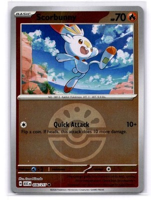 Scorbunny - (Friend Ball) ME: Ascended Heroes 036/217 Common LP-NM