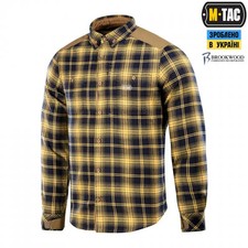 M-Tac men's shirt Redneck Shirt Navy Blue/Yellow, tactical checkered shirt