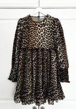 GANNI Leopard Print Dress size 38 (UK 10-12) BNWT