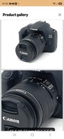 Canon EOS 2000D DSLR Camera and EF-S 18-55 mm f/3.5-5.6 IS II Lens - Black NEW
