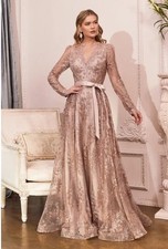 dresses for women party wedding size 10 Ladivine by Cinderella Divine Rose Gold
