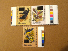 Barbados-1981 Birds Stamps of 1979 Surcharged