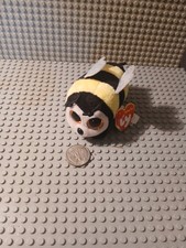 TY TEENY TYS ZINGER THE BEE BUMBLEBEE BLACK & YELLOW  - BRAND NEW WITH TAGS 