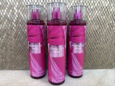 Bath Body Works 3 PACK PERFECT IN PINK 8oz, Fine Fragrance Mist, NEW