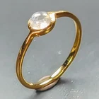 Fine Art Jewerly Natural Moonstone Ring 925 Sterling Silver Size 7.5 /R472399