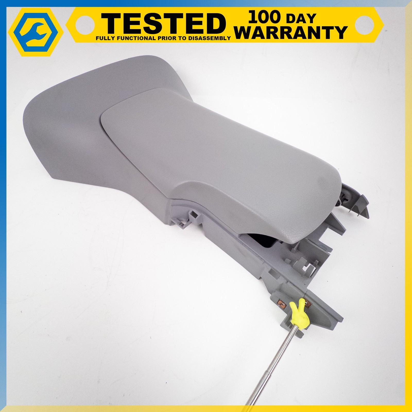 05-13 CHEVROLET CORVETTE C6 FRONT CENTER CONSOLE ARM REST LID ASSEMBLY GRAY OEM