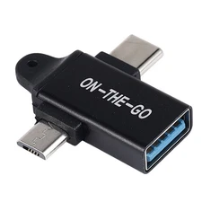 USB C to USB 3.0 OTG Converter USB 2 in 1 Type C Micro-OTG Adapter J9K77988