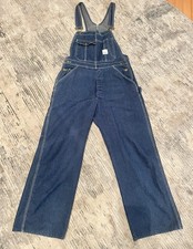 VTG Pointer Brand Denim Carpenter Overalls Sz W32 L 29 USA MADE- EUC