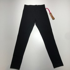 Justice Girls Everyday Faves Leggings Full Length Solid Black Size S 7/8 NWT