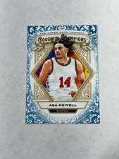 Asa Newell 2025 Upper Deck Goodwin Champions Turquoise Card # 14 Atlanta Hawks