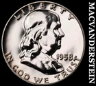 1958 Franklin Half Dollar- Silver- Choice Gem Proof Luster No Reserve #J85
