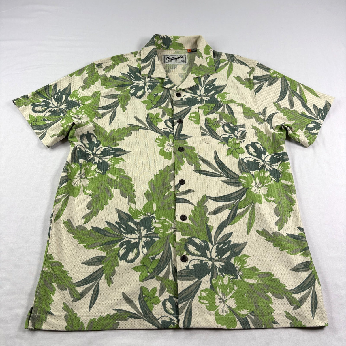 Chemise Howler Bros homme moyen à carreaux Aransas boutonnée camp en