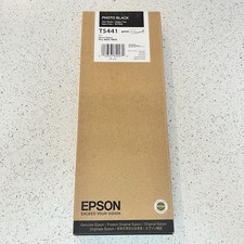 Epson Genuine 220ml Ink T5441 Photo Black Stylus 4000/9600 EX 2010 Free Shipping