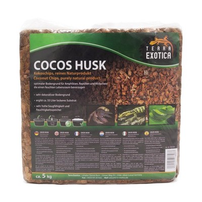 Cocos Husk grob 5kg Terra Exotica Kokossubstrat ca. 55L Regenwald Terrarium