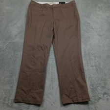 Banana Republic Pants Womens 12 Brown Martin Fit Preppy Professional NWT