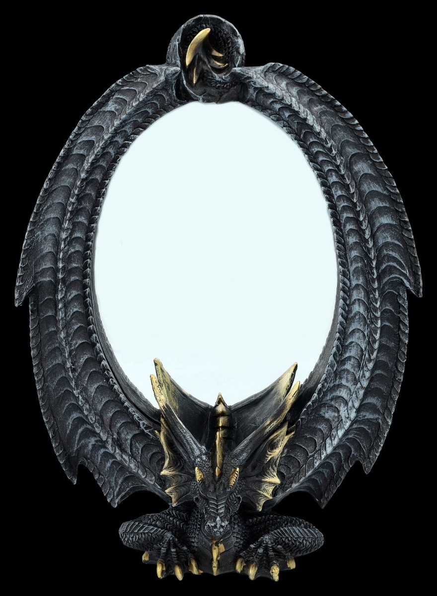 Gothic Mirror With Dragons – Magical Decoration Gift Idea Fantasy Altar