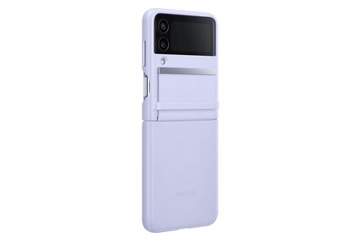 Samsung Flap Leather Cover für Galaxy Z Flip4, Serene Purple ''wie neu''