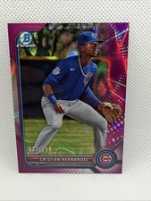 2022 Bowman - Chrome Prospects Cristian Hernandez #BCP-66 Fuchsia Lava Refractor