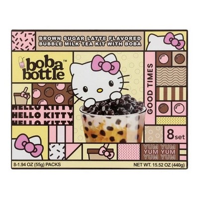 Brown Sugar Bubble Milk Tea With Boba Bottle 15.52 Oz(Case Of 6) By Asha