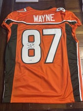 Reggie Wayne Signed Pro Style Miami Hurricanes Jersey with JSA COA