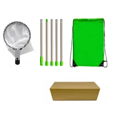 Fruit Picker Pole with Storage Bag Apple Picker Pole Stainless Steel Pole Fruits