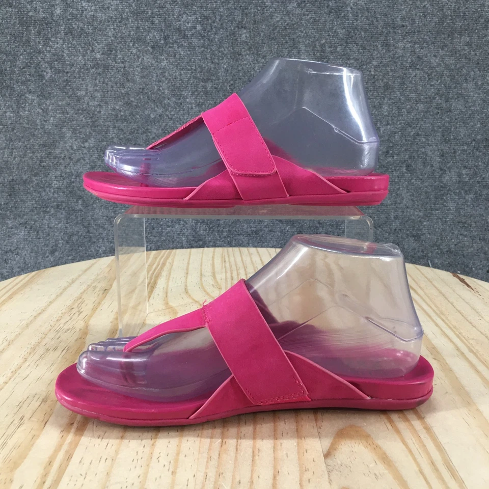 NUEVAS Sandalias Naturalizer Mujer 6.5 M Genn-Twirl Informales Sin Cordones Tanga Planas Rosa Foto 2 de 4