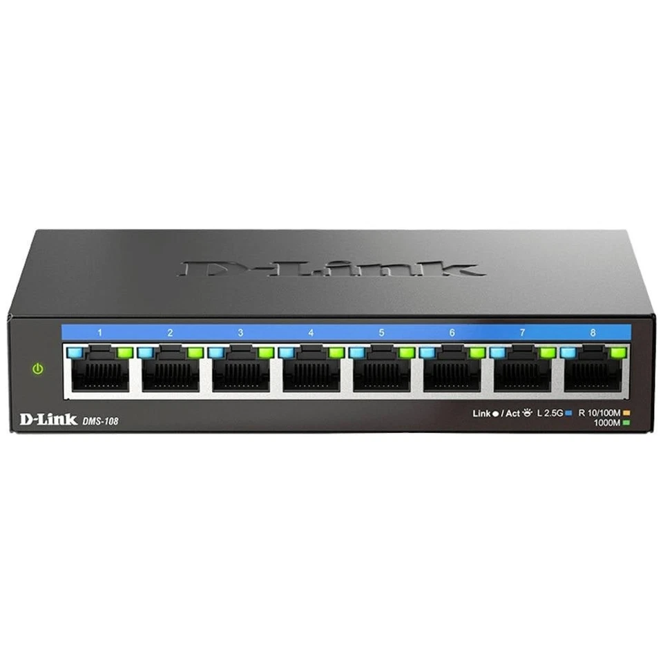 D-Link DMS-108/E Ethernet Switch 8 Port - Bild 2 von 4