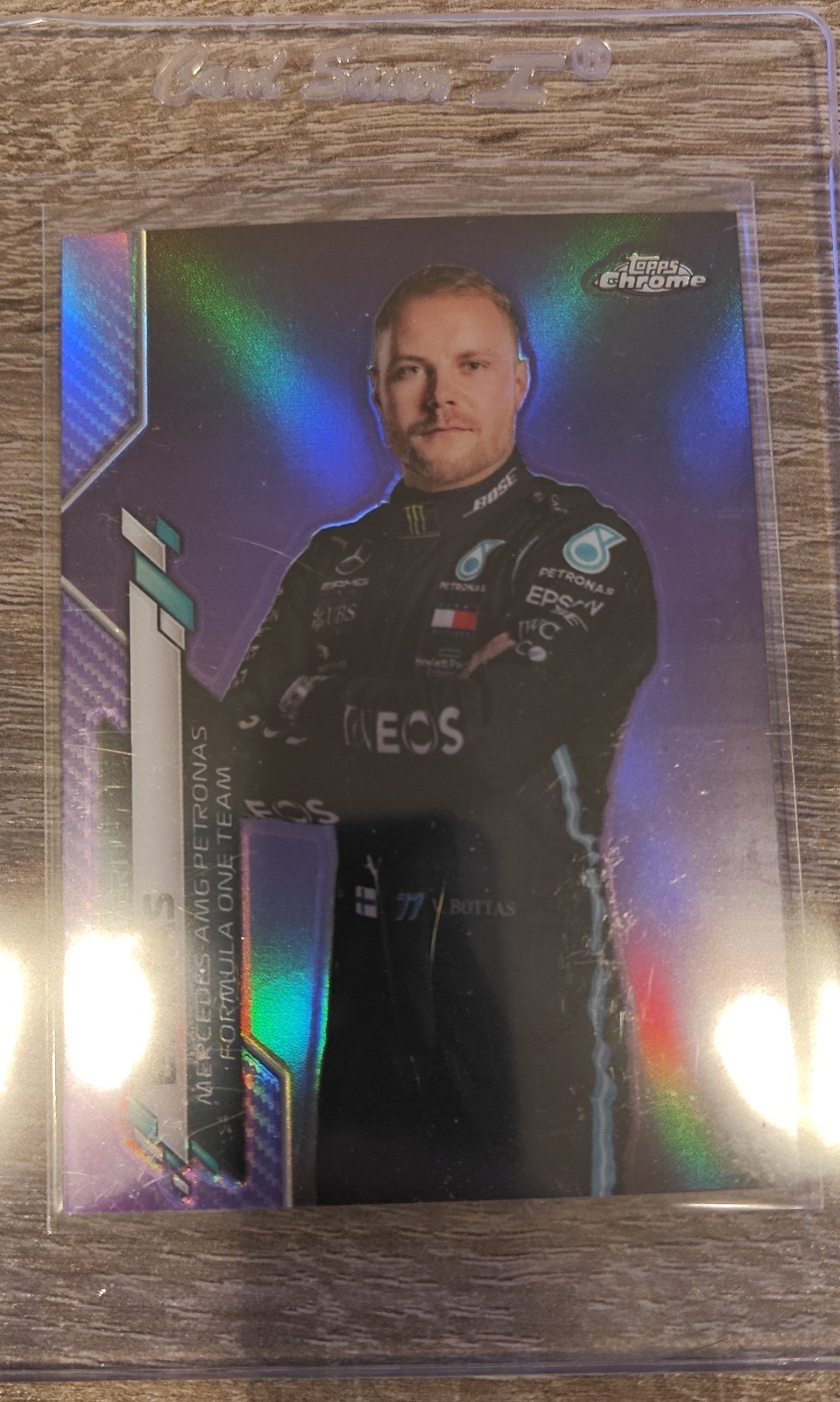 2020 Topps Chrome Formula 1 - F1 Racers Valtteri Bottas #2 Purple Refractor /399