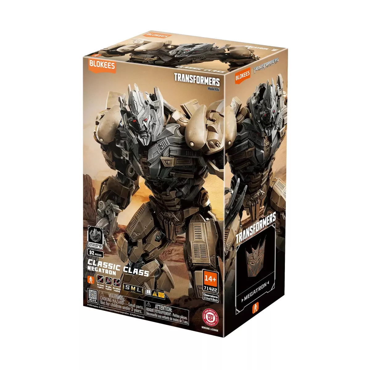 Megatron Transformers 2011 Blokees figurine articulée Classic Class 22 robot gris - 2